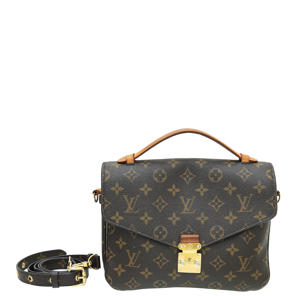 Louis Vuitton Brown Monogram Pochette Metis Bag-Louis Vuitton-THE CLOSET