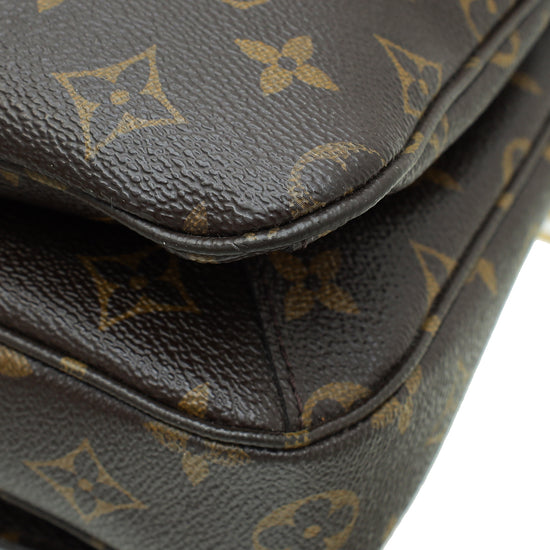 Louis Vuitton Brown Monogram Pochette Metis Bag