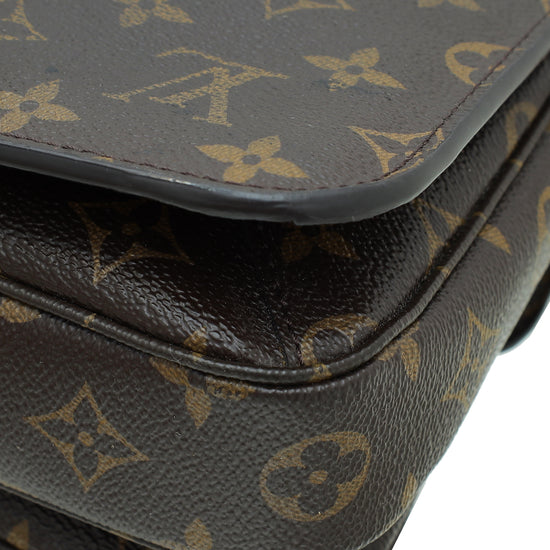 Louis Vuitton Brown Monogram Pochette Metis Bag