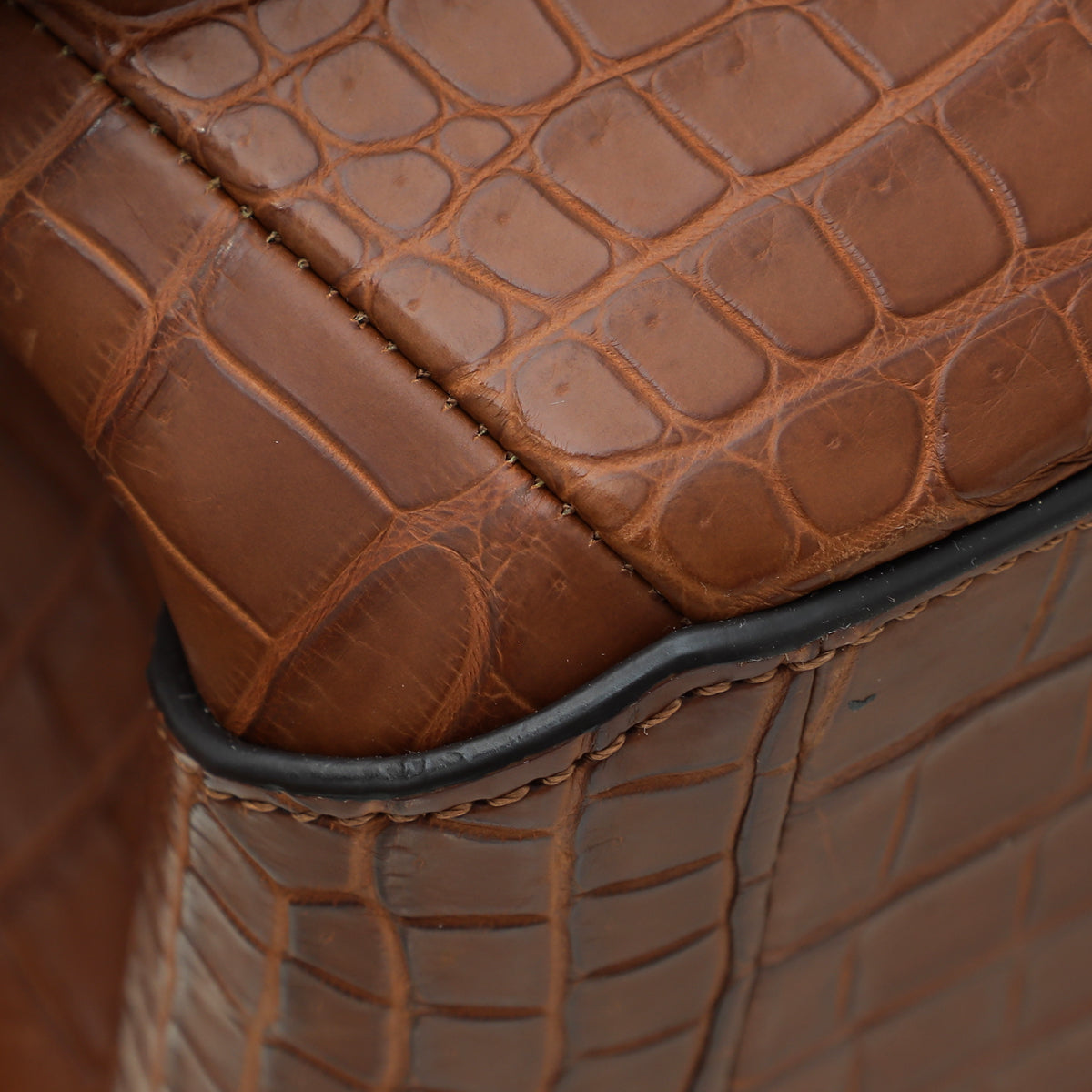 Louis Vuitton Cognac Matte Crocodile Volta Bag – THE CLOSET