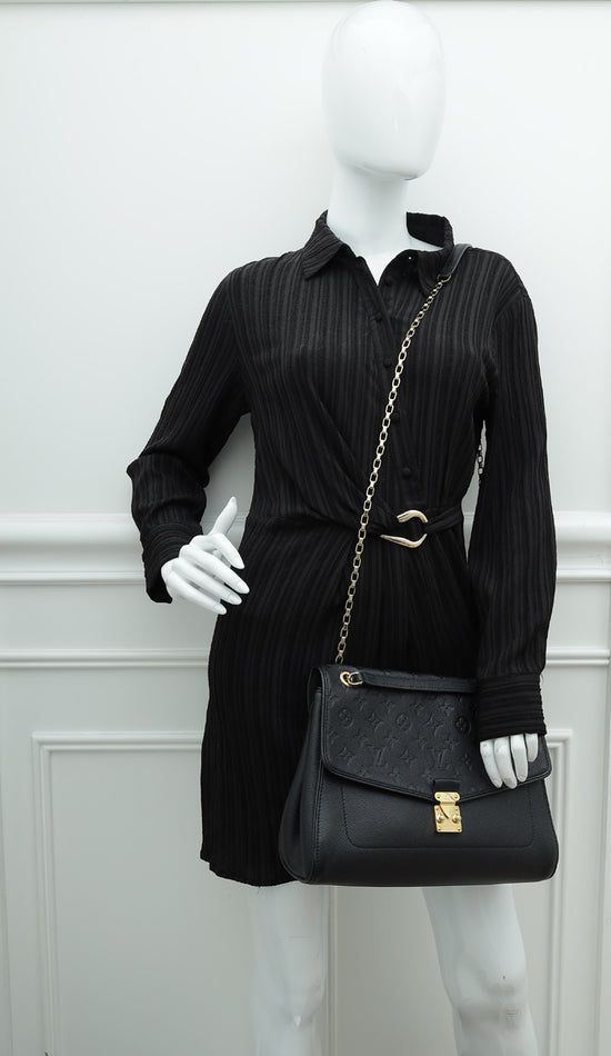 Louis Vuitton Black Monogram Empreinte Saint Germain MM Bag – The Closet