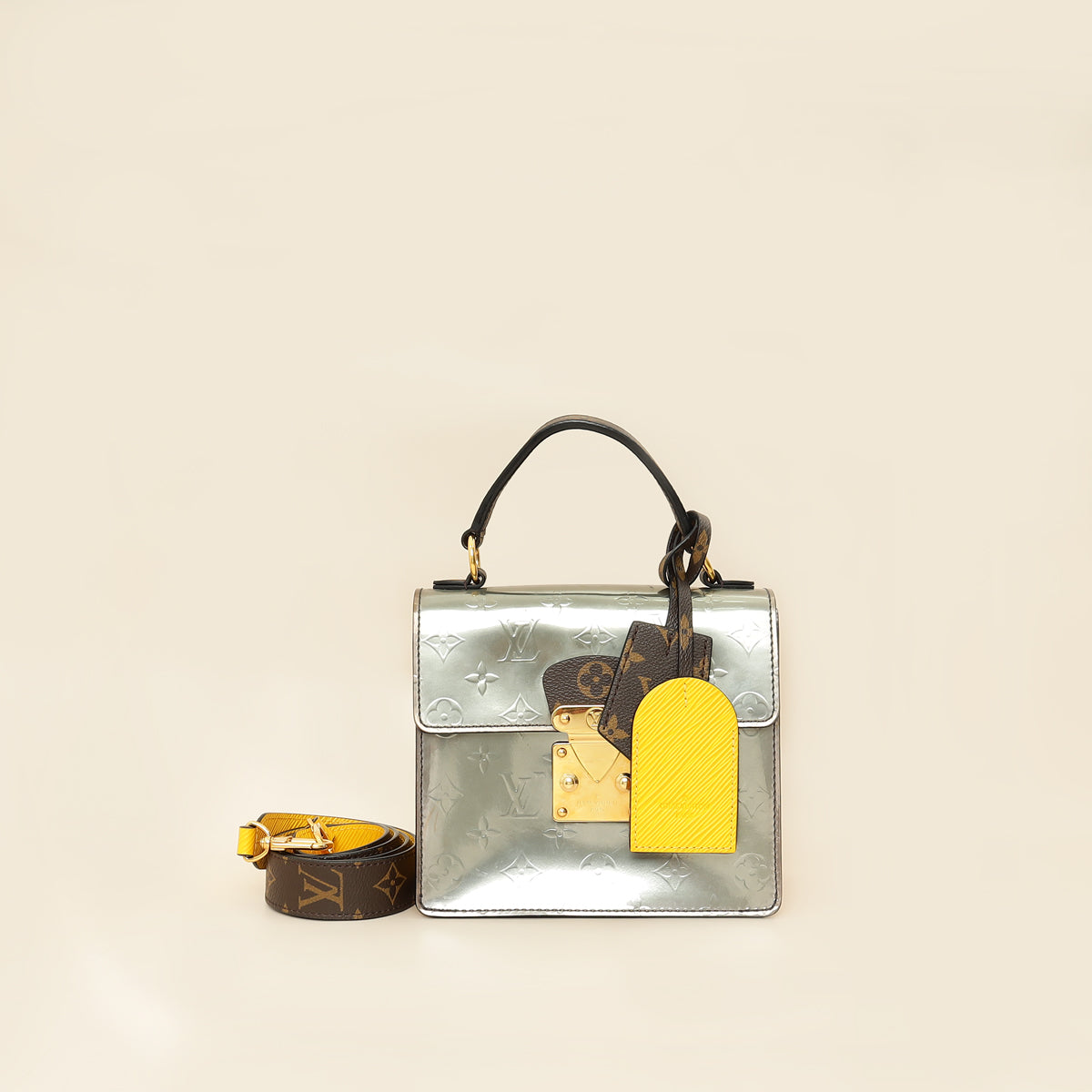 Louis Vuitton Champagne Monogram Vernis Spring Street Bag-Louis Vuitton-THE CLOSET