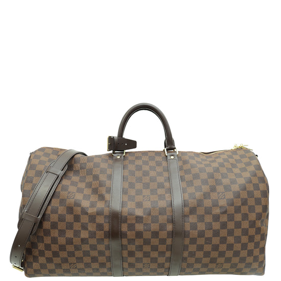 Louis Vuitton Damier Ebene Keepall Bandouliere 60 Bag