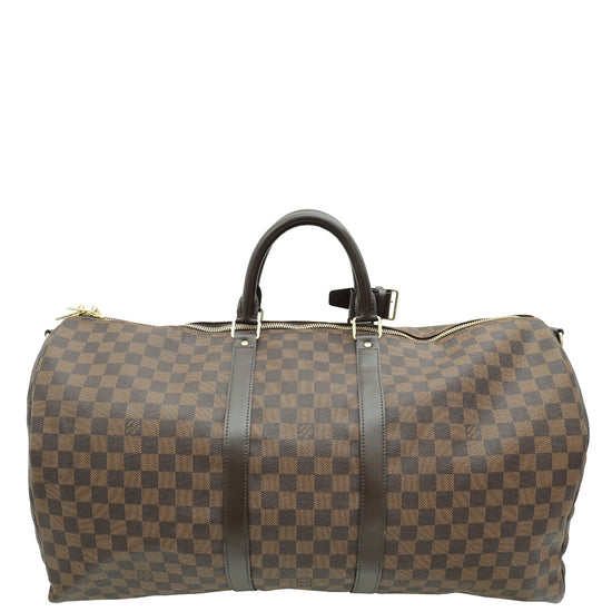 Louis Vuitton Damier Ebene Keepall Bandouliere 60 Bag