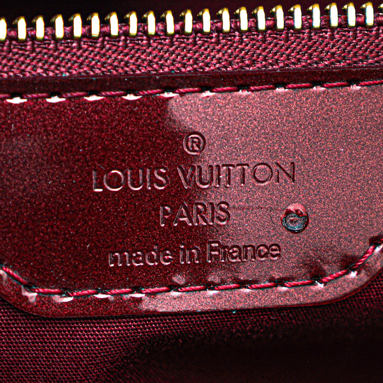 Louis Vuitton Rouge Fauviste Monogram Vernis Avalon GM Bag