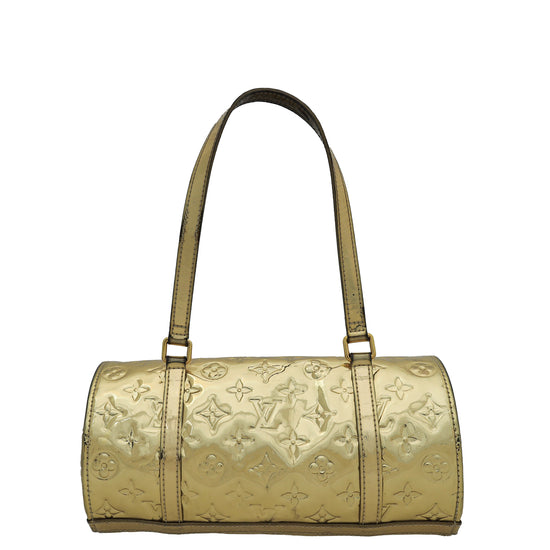 Louis Vuitton Metallic Gold Monogram Miroir Papillon Bag