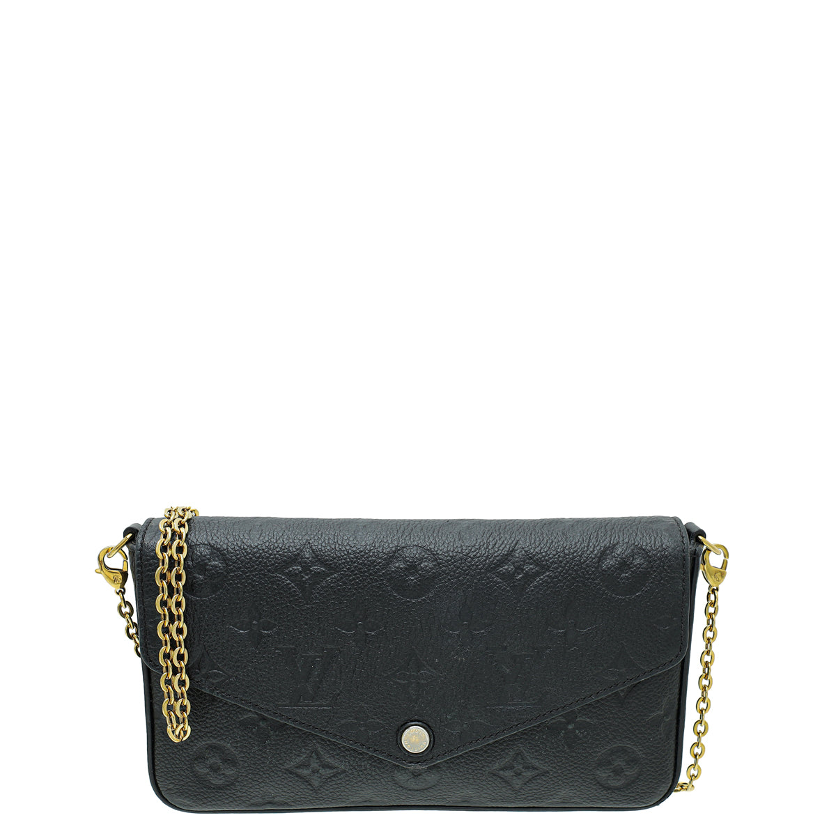 Louis Vuitton Black Monogram Empreinte Pochette Felicie-Louis Vuitton-THE CLOSET