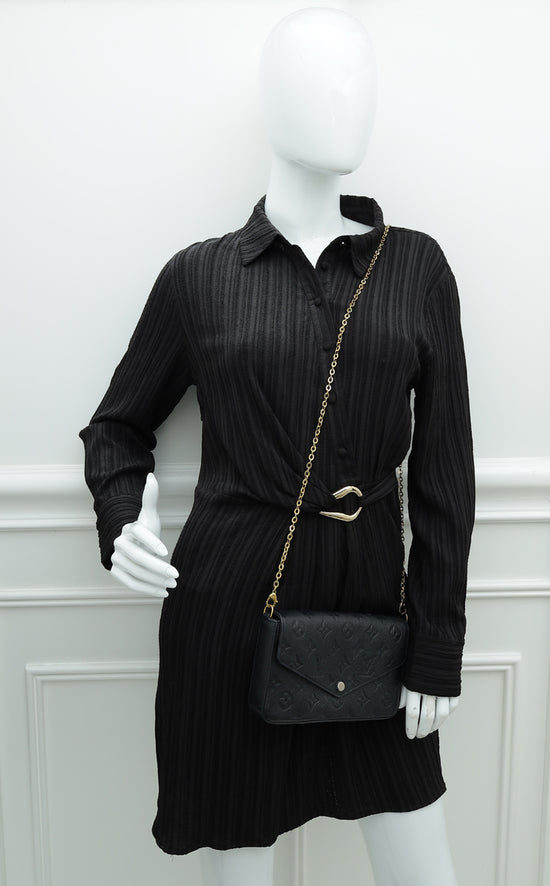 Louis Vuitton Black Monogram Empreinte Pochette Felicie – The Closet