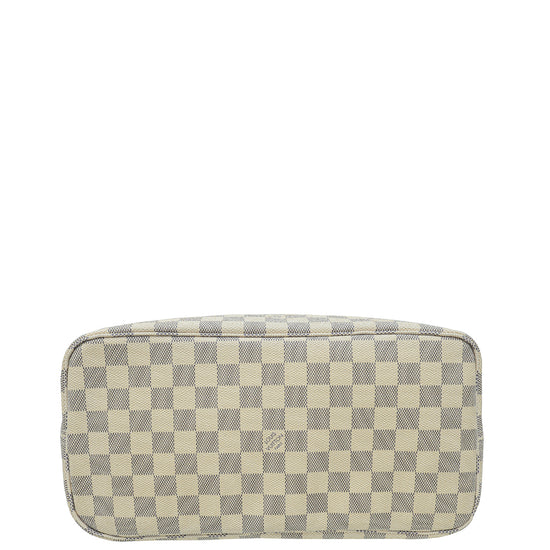 Louis Vuitton Damier Azur Neverfull MM Bag W/ "LEI" Initials"