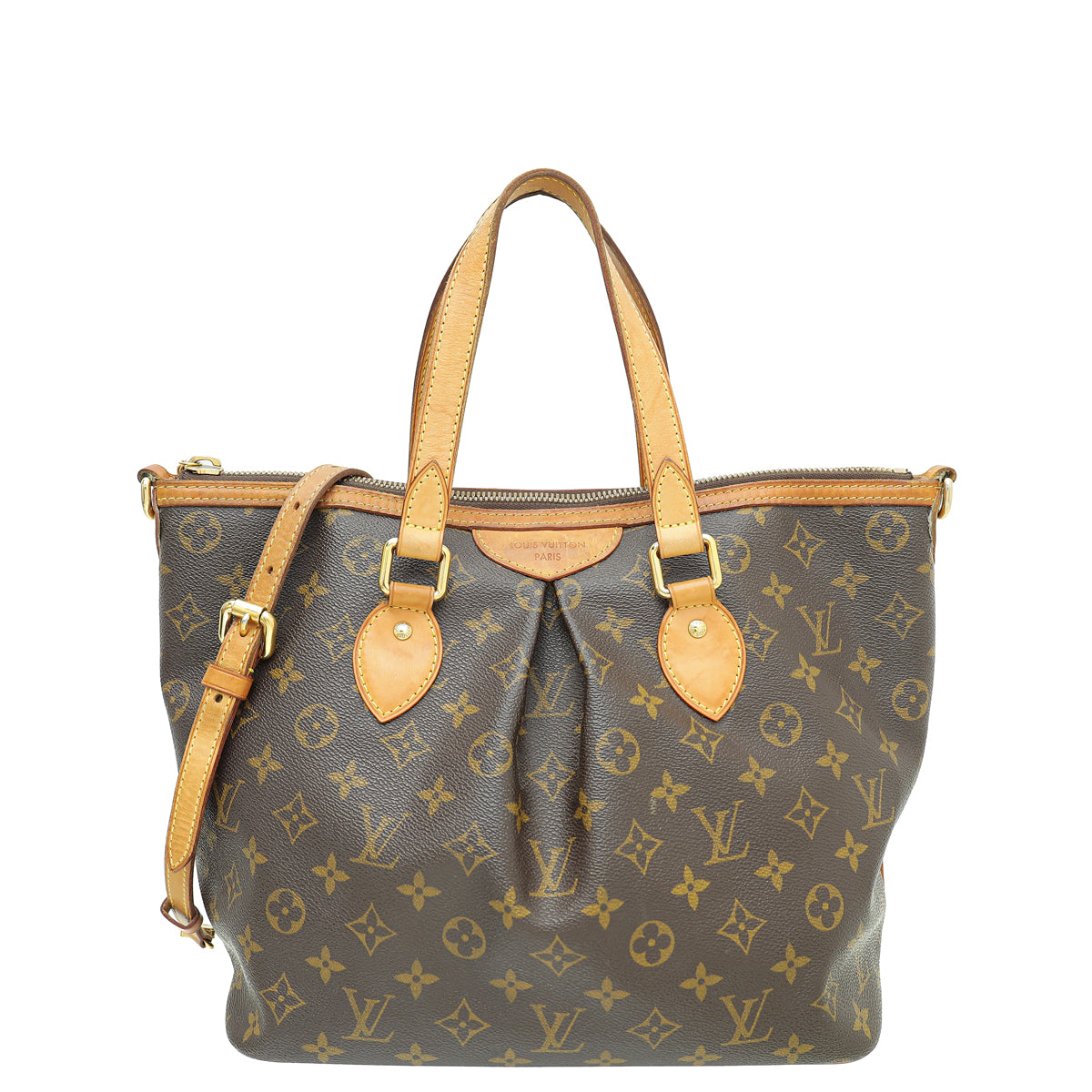 Louis Vuitton Brown Monogram Palermo PM Bag-Louis Vuitton-THE CLOSET