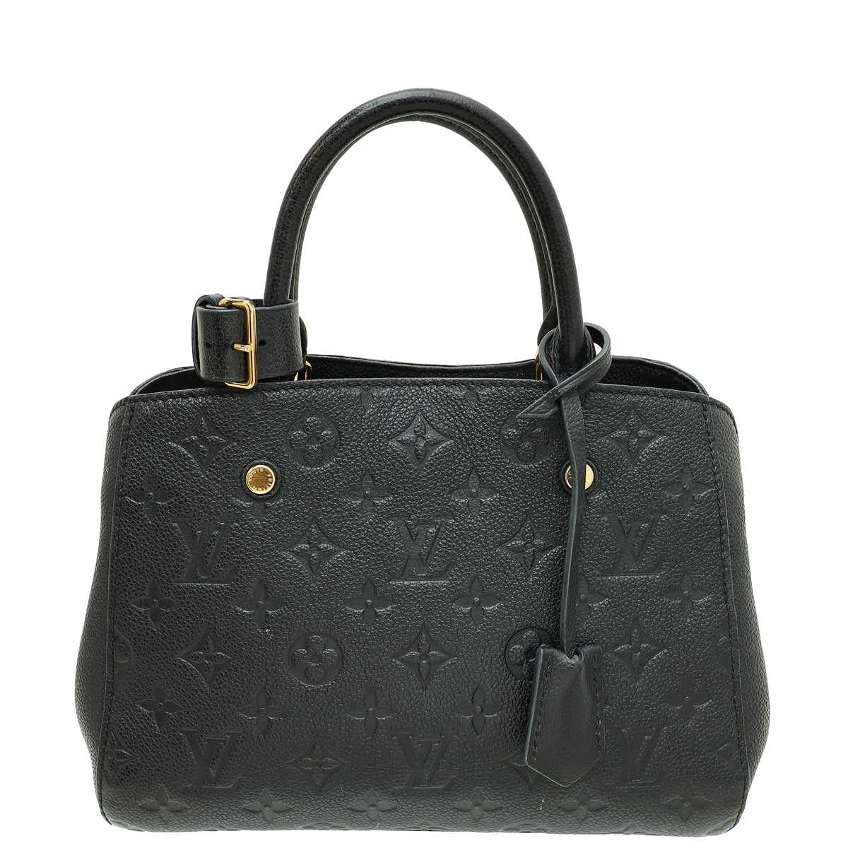 Louis Vuitton Black Monogram Empreinte Montaigne BB Bag-Louis Vuitton-THE CLOSET