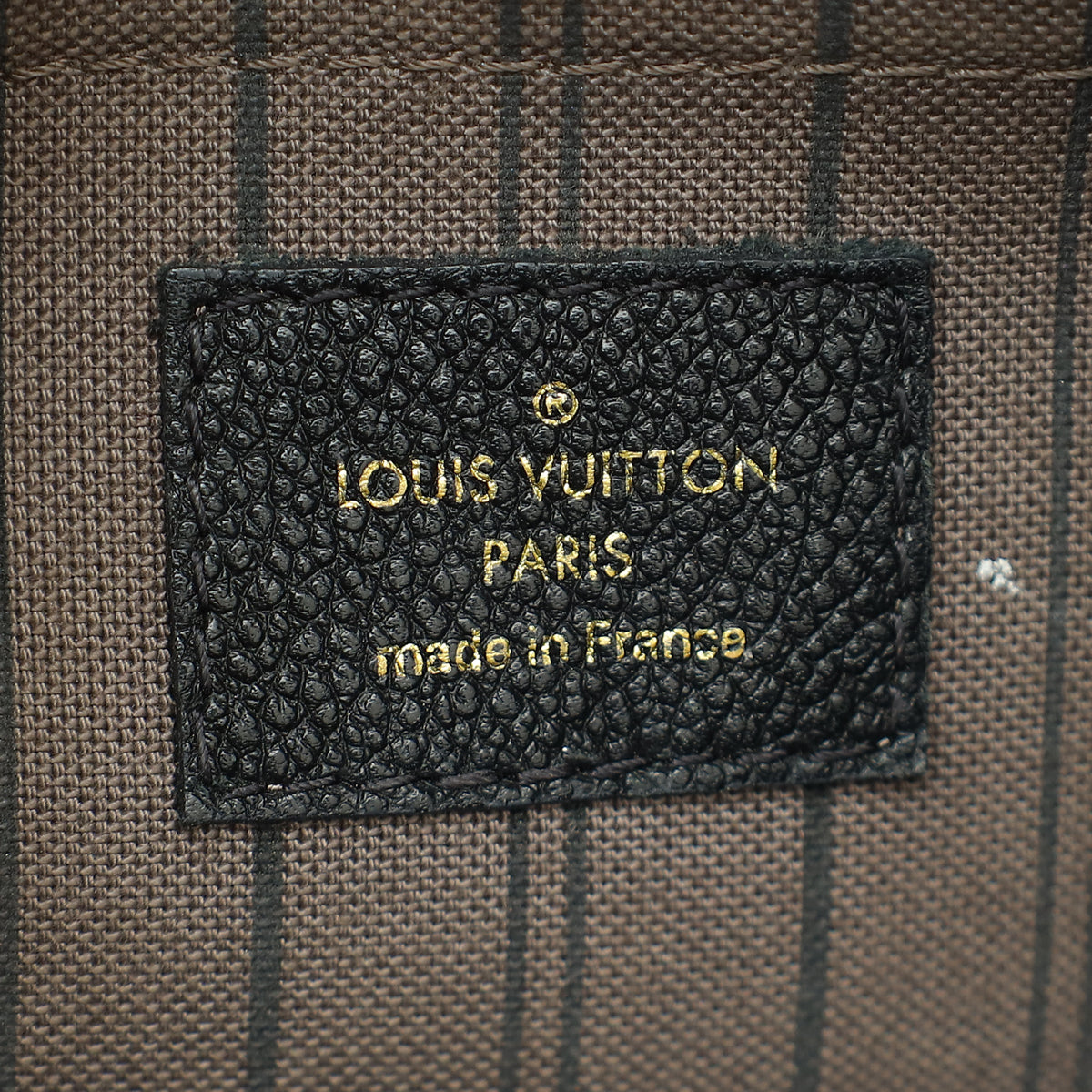 Louis Vuitton Black Monogram Empreinte Montaigne BB Bag