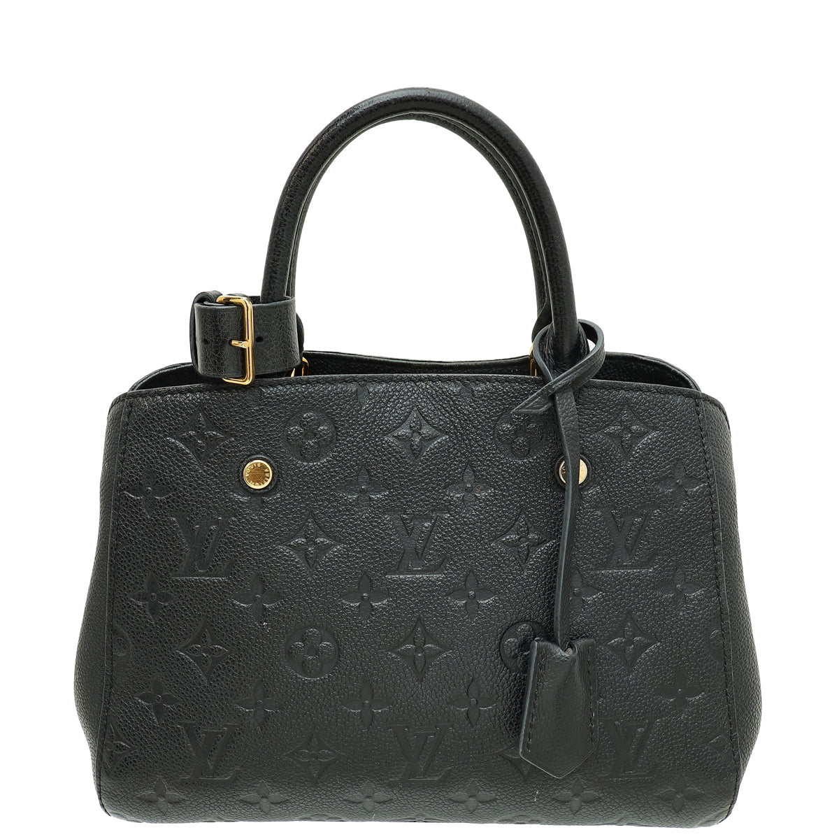 Louis Vuitton Black Monogram Empreinte Montaigne BB Bag