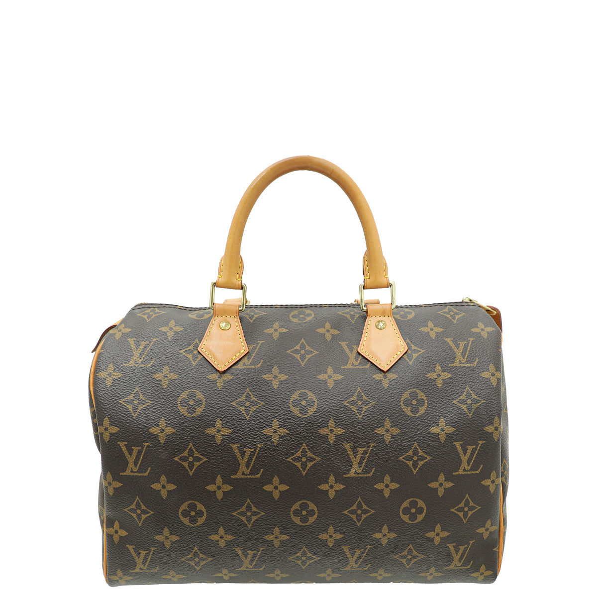 Louis Vuitton Brown Monogram Speedy 30 Bag-Louis Vuitton-THE CLOSET