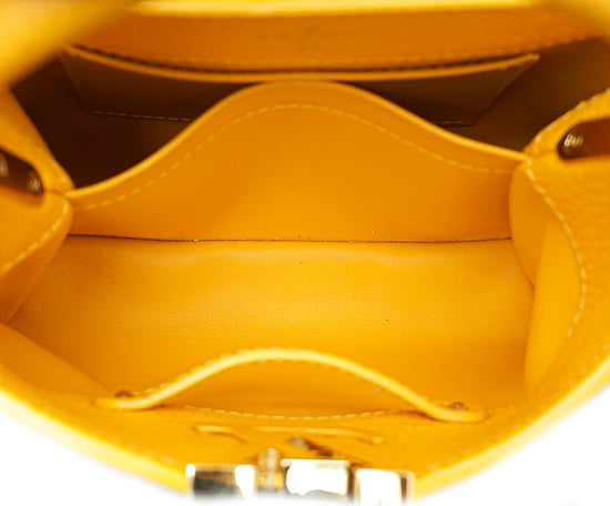 Louis Vuitton Yellow Capucines Mini Bag