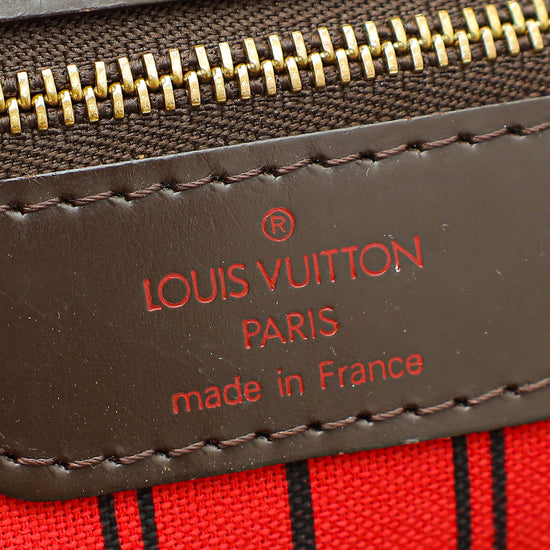 Louis Vuitton Brown Ebene Neverfull MM Tote Bag