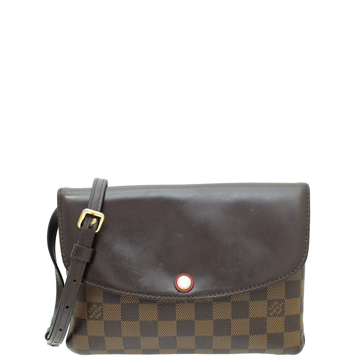 Louis Vuitton Damier Ebene Twice Pochette Bag-Louis Vuitton-THE CLOSET