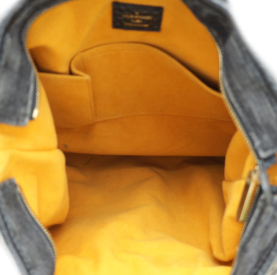 Louis Vuitton Black Aged Denim Monogram Neo Cabby GM Bag