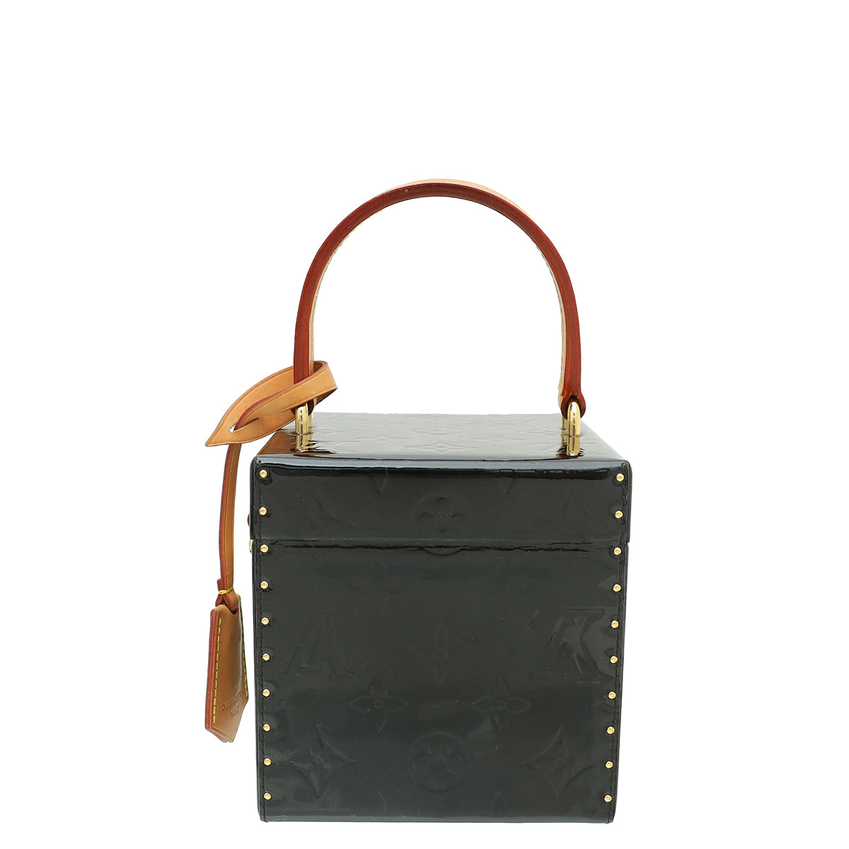 Louis Vuitton Noir Monogram Vernis Bleecker Box Bag