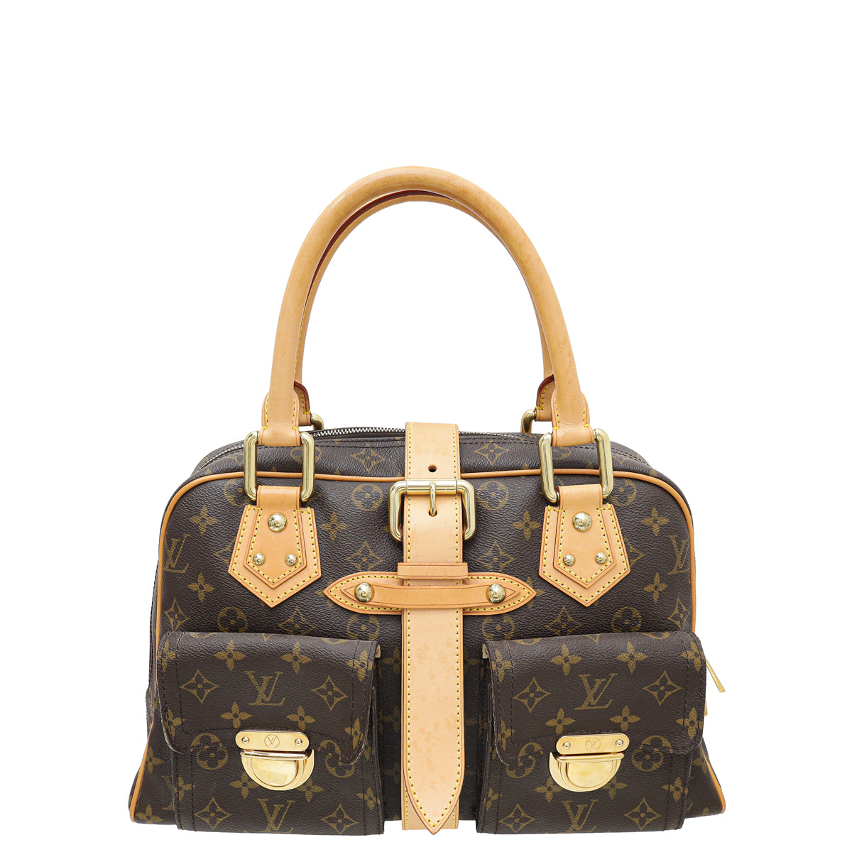 Louis Vuitton Brown Monogram Manhattan GM Bag-Louis Vuitton-THE CLOSET