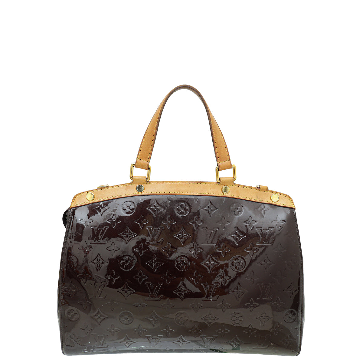 Louis Vuitton Amarante Monogram Vernis Brea GM Bag-Louis Vuitton-THE CLOSET