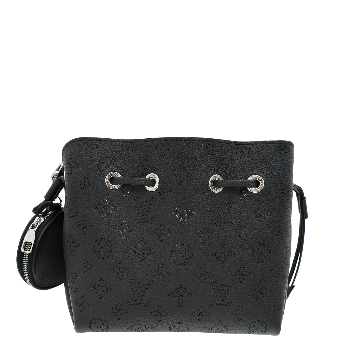 Louis Vuitton Black Monogram Mahina Bella Bucket Bag-Louis Vuitton-THE CLOSET