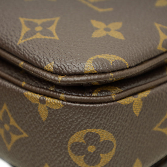 Louis Vuitton Brown Monogram Pochette Metis