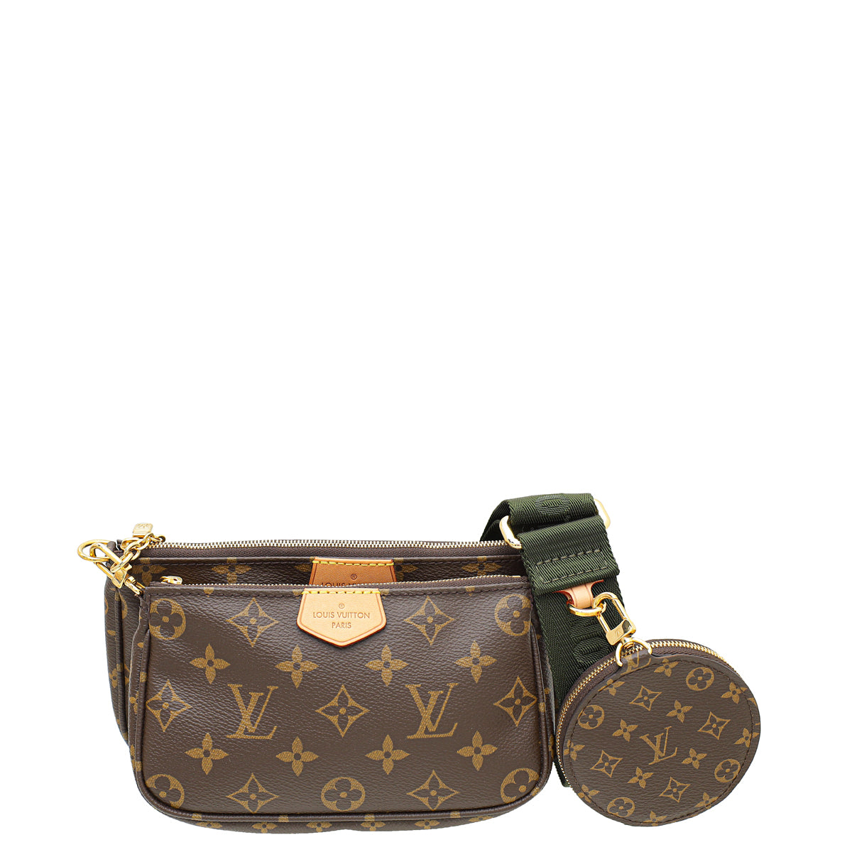Louis Vuitton Monogram Khaki Multi Pochette Accessories-Louis Vuitton-THE CLOSET