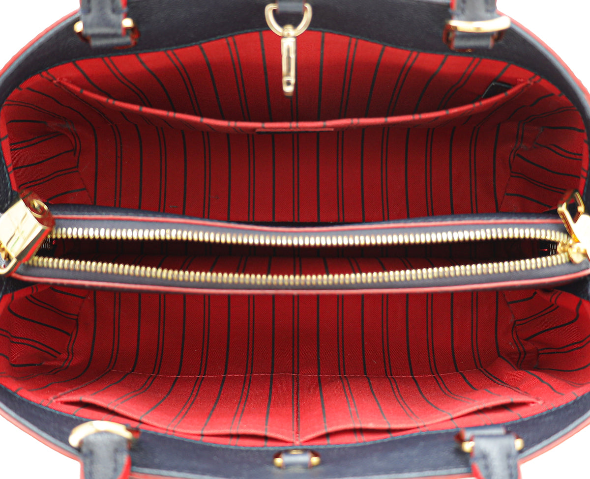 Louis Vuitton Apricot Monogram Empreinte Leather Montaigne BB Bag - Yoogi's  Closet