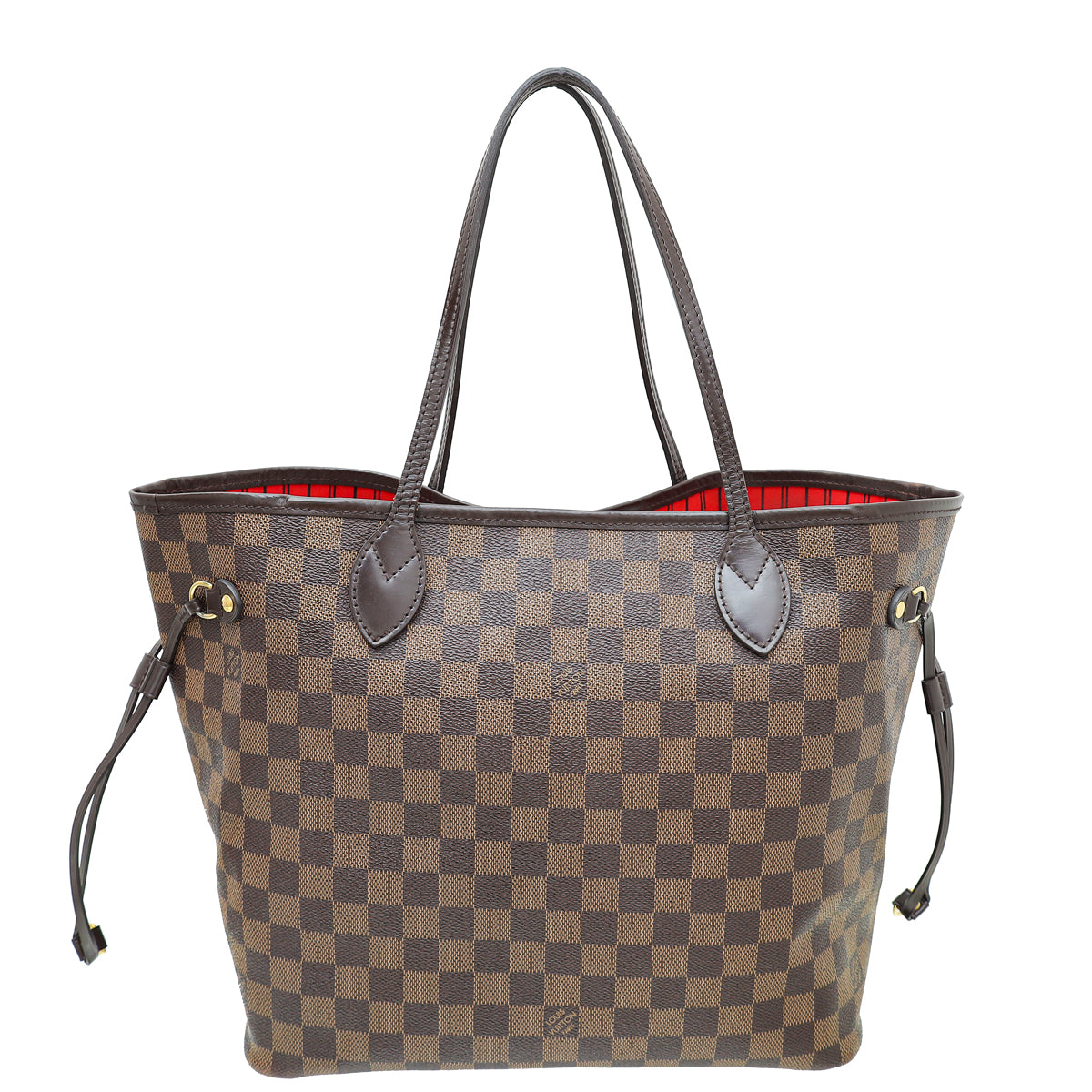 Louis Vuitton Damier Ebene Neverfull MM Bag W/ Pouch & 27 INITIALS-Louis Vuitton-THE CLOSET
