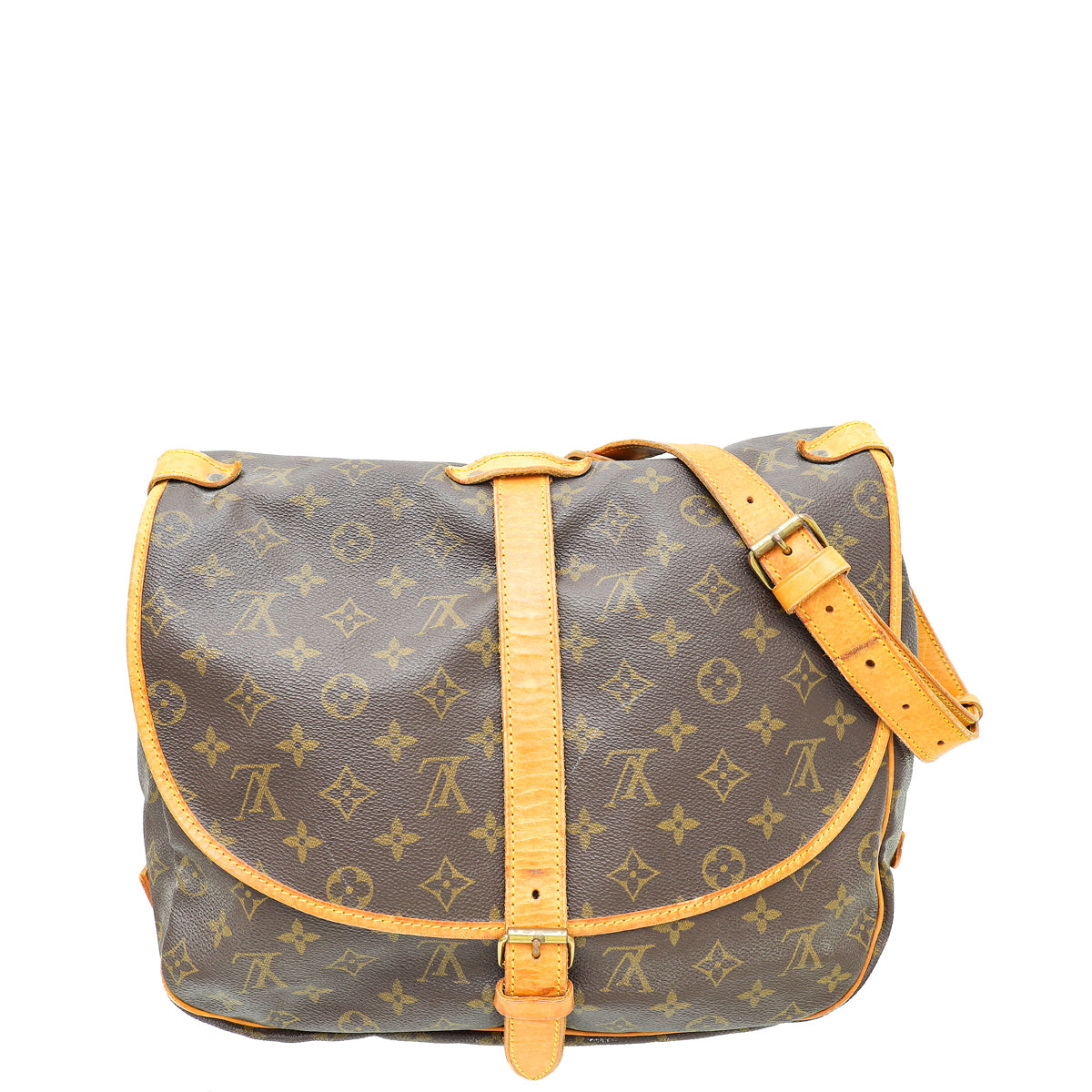 Louis Vuitton Brown Monogram Saumur GM Bag-Louis Vuitton-THE CLOSET