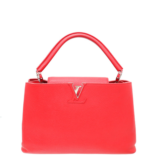 Louis Vuitton Scarlet Capucines MM Bag