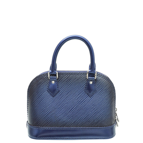 Louis Vuitton Blue Nuit Metallic Epi Sequins Flame Nano Alma Bag