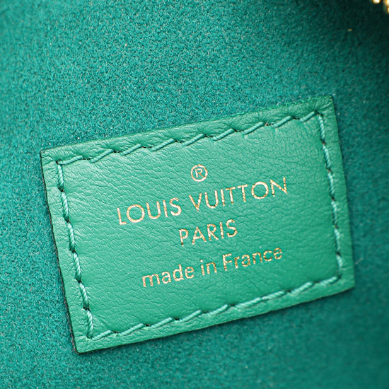 Louis Vuitton Vert Green Monogram Embossed Puffy Coussin PM Bag