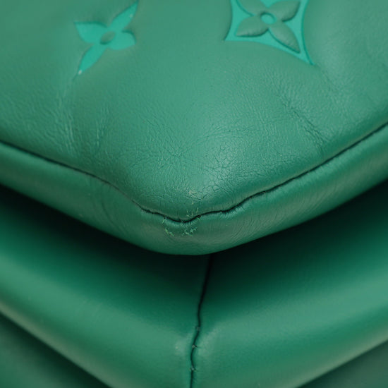 Louis Vuitton Vert Green Monogram Embossed Puffy Coussin PM Bag