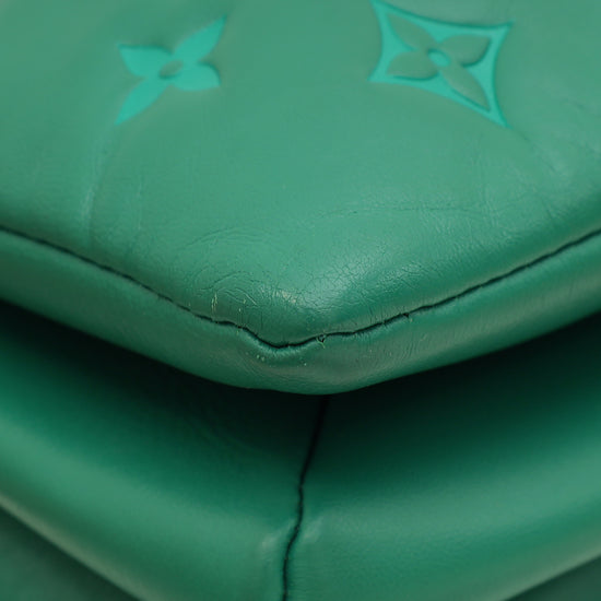 Louis Vuitton Vert Green Monogram Embossed Puffy Coussin PM Bag