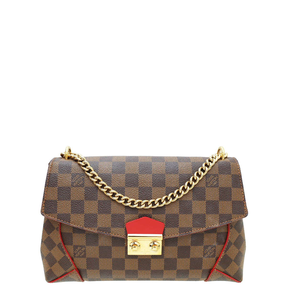 Louis Vuitton Damier Ebene Caissa Flap Bag-Louis Vuitton-THE CLOSET