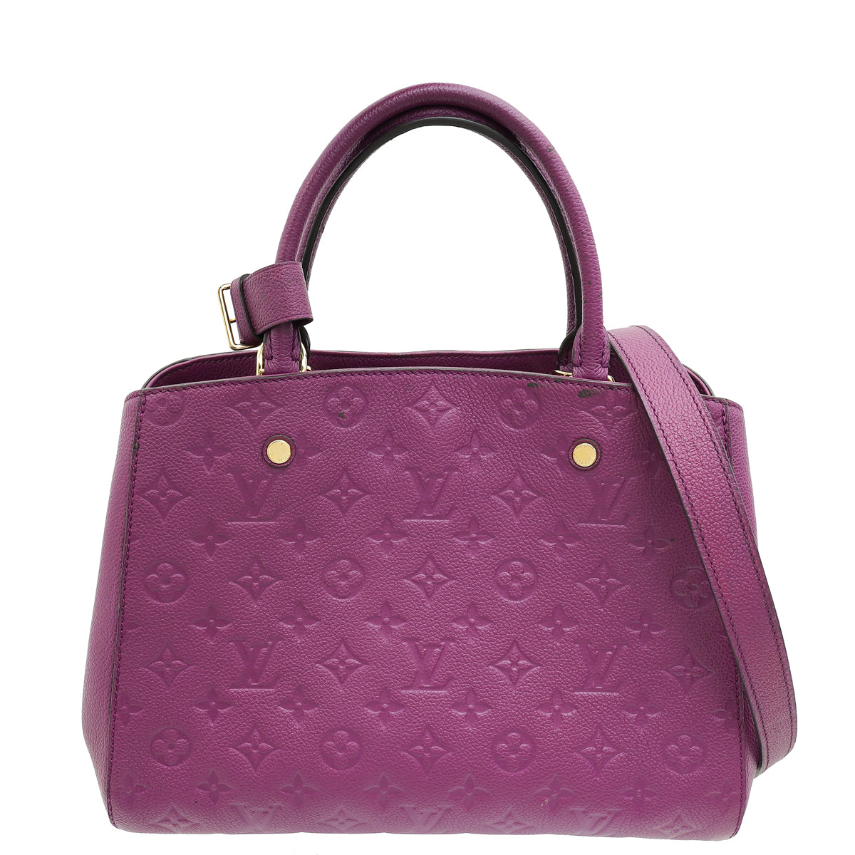 Louis Vuitton Amethyste Monogram Empreinte Montaigne BB Bag-Louis Vuitton-THE CLOSET
