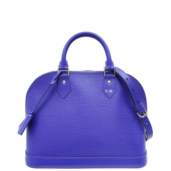 Louis Vuitton Figue Alma PM Bag W/ F.M Initials