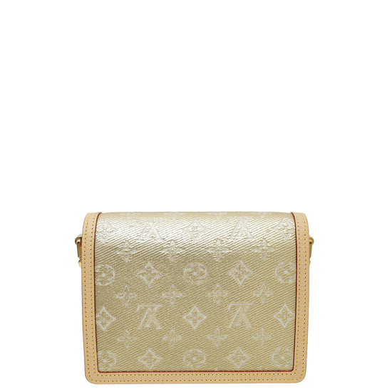 Louis Vuitton Metallic Gold Monogram Mini Dauphine Bag