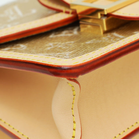 Louis Vuitton Metallic Gold Monogram Mini Dauphine Bag