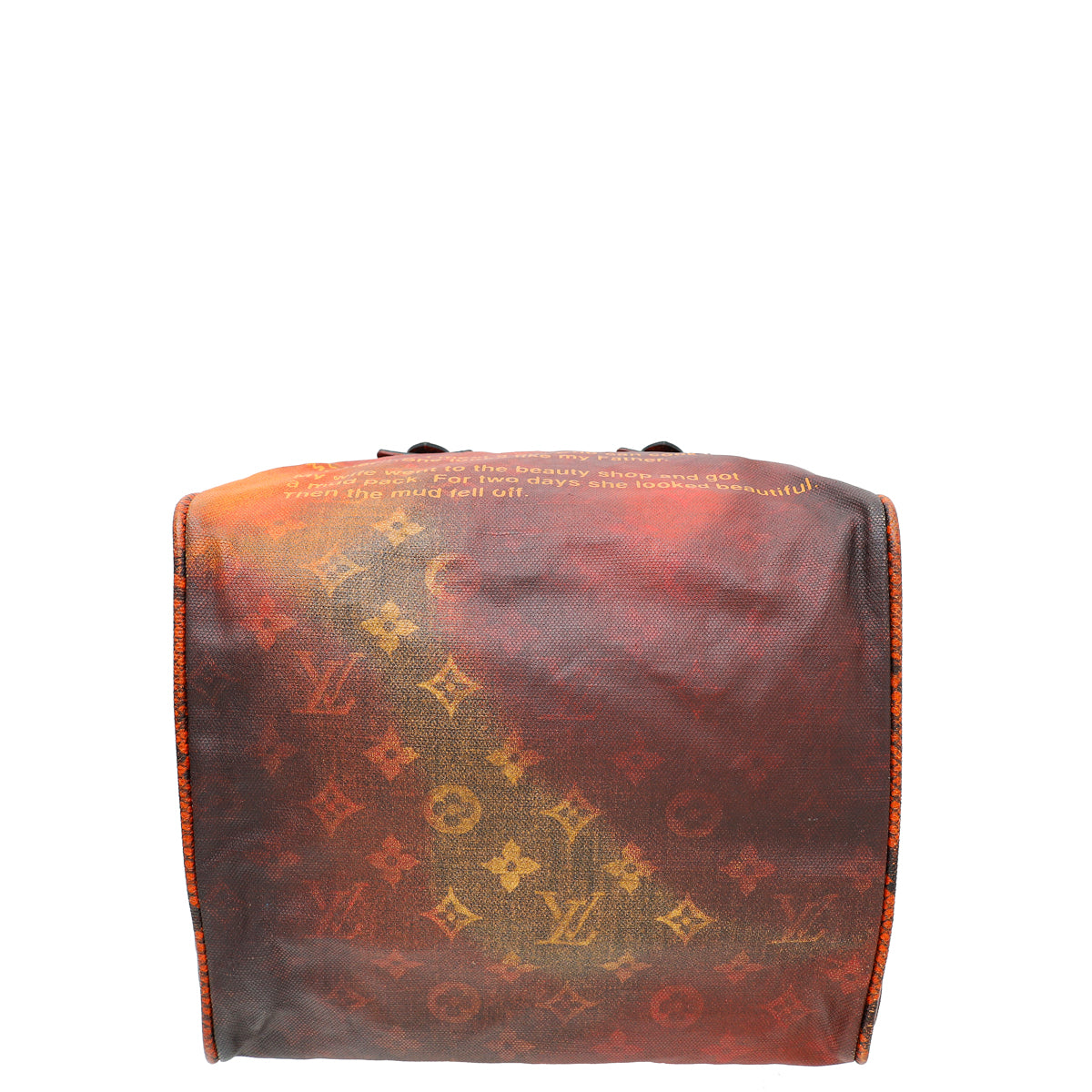 Louis Vuitton Rust Richard Prince Man Crazy Jokes Bag