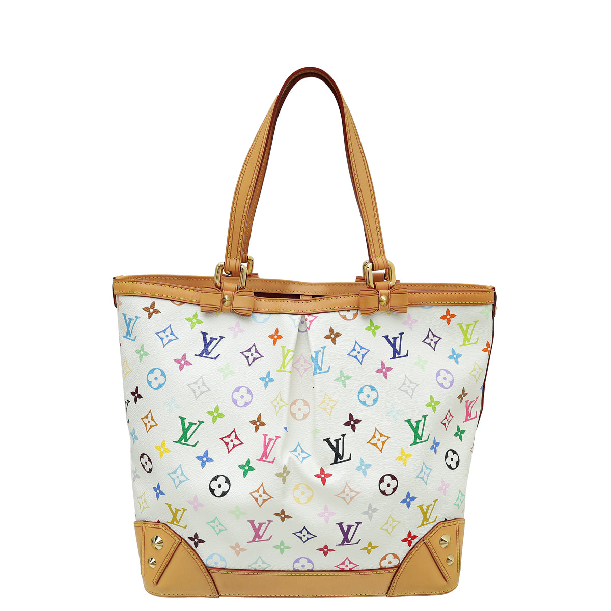 Louis Vuitton White Multicolor Monogram Sharleen MM Bag-Louis Vuitton-THE CLOSET