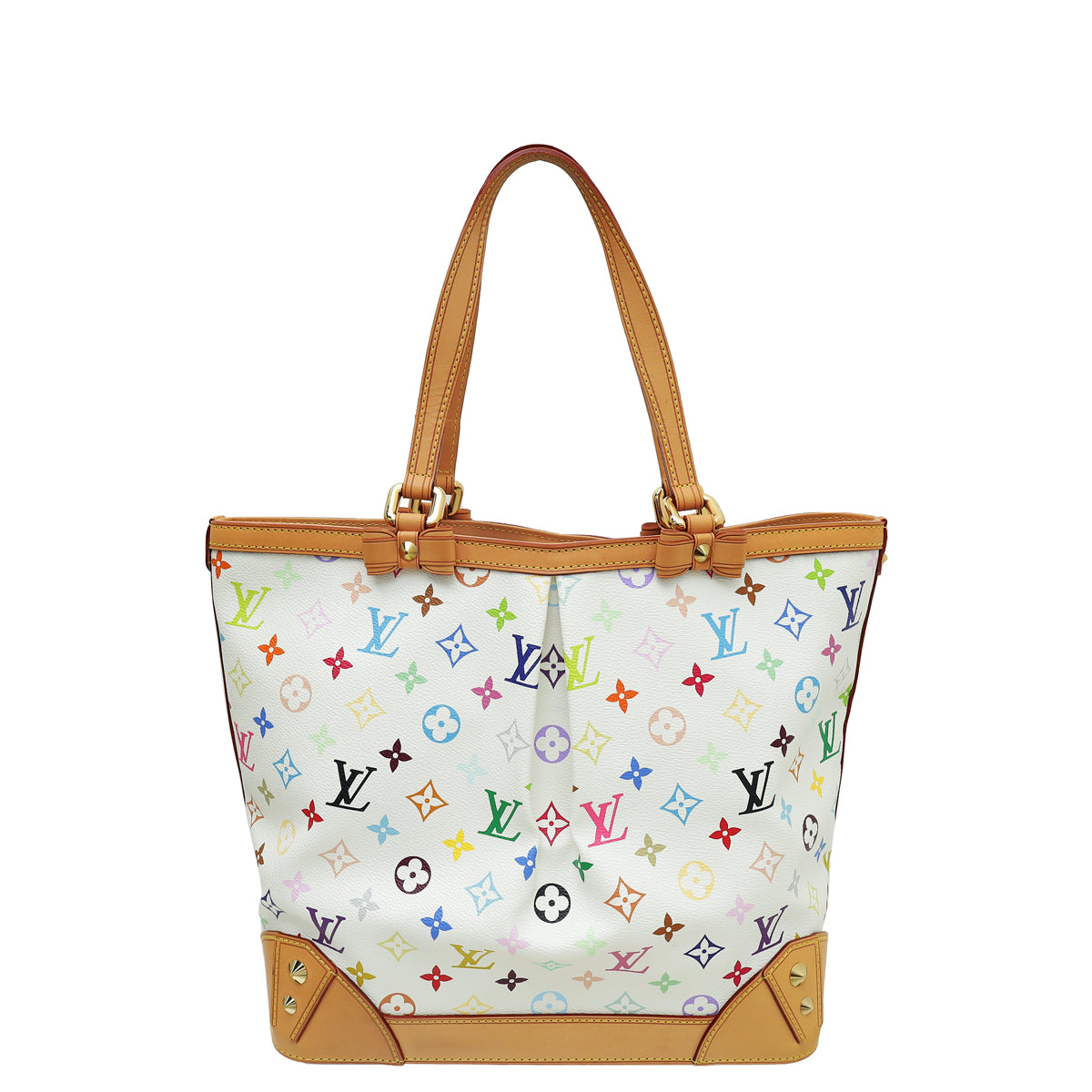 Louis Vuitton White Multicolor Monogram Sharleen MM Bag-Louis Vuitton-THE CLOSET
