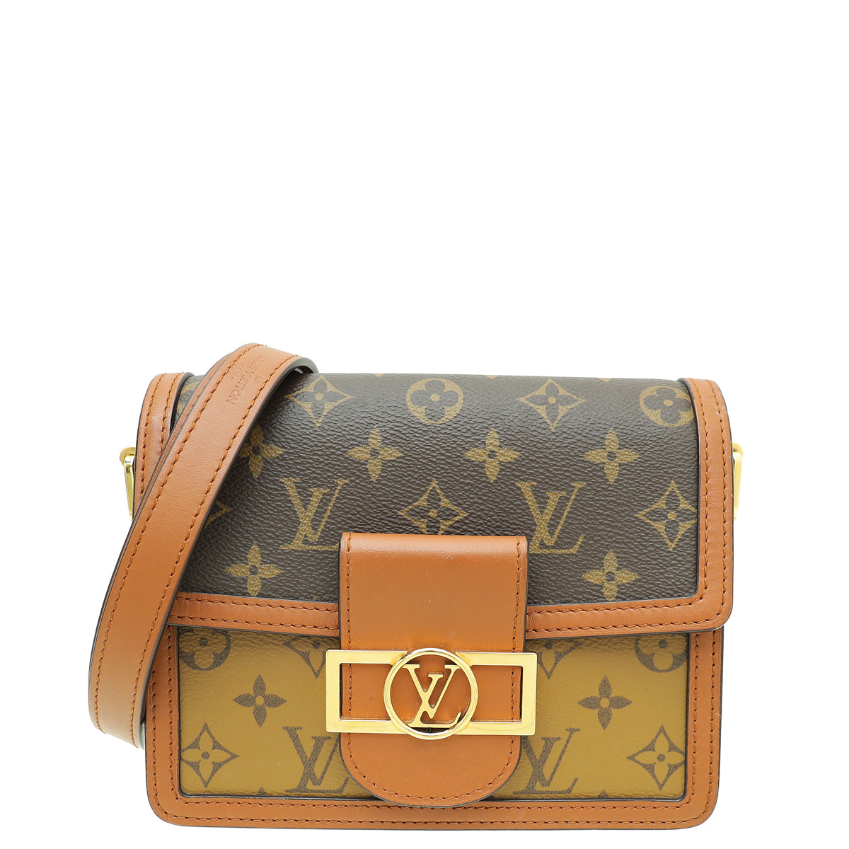 Louis Vuitton Brown Monogram Reverse Dauphine Bag-Louis Vuitton-THE CLOSET