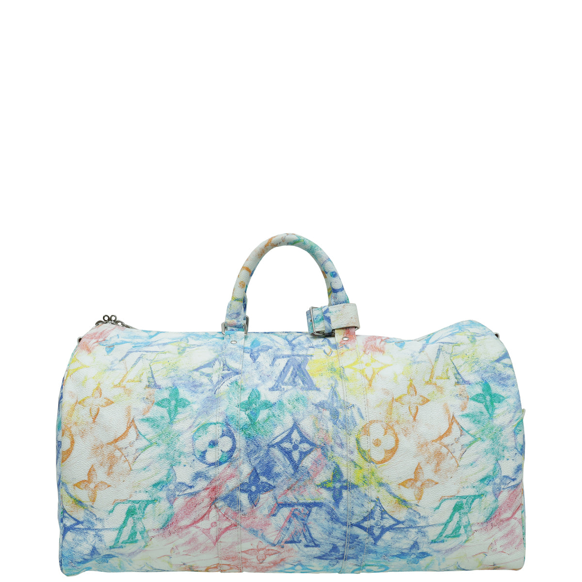 Louis Vuitton Multicolor Monogram Pastel Colors Keepall Bandouliere 50 Bag-Louis Vuitton-THE CLOSET
