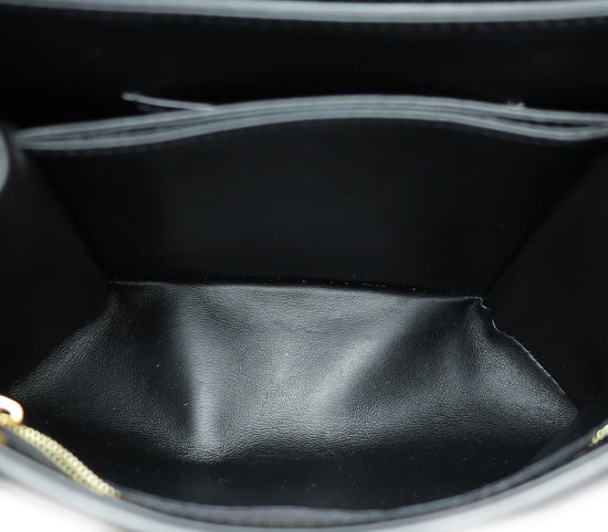 Louis Vuitton Black Rose Des Vents Leather PM Bag w /A Initial