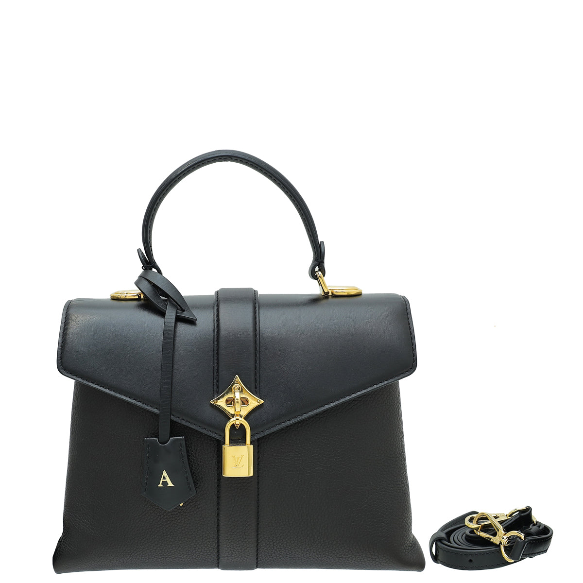 Louis Vuitton Black Rose Des Vents Leather PM Bag w /A Initial – The Closet