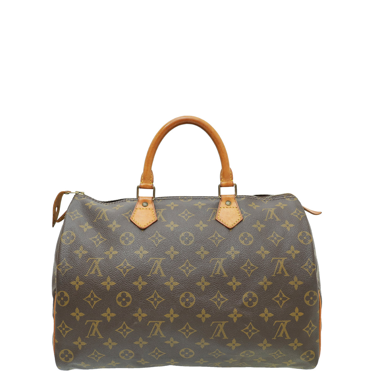 Louis Vuitton Brown Monogram Speedy 35 Bag-Louis Vuitton-THE CLOSET