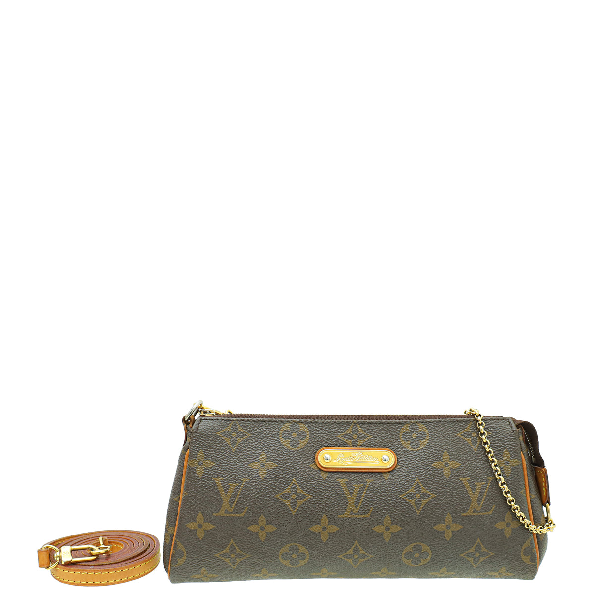 Louis Vuitton Brown Monogram Eva Clutch Bag-Louis Vuitton-THE CLOSET